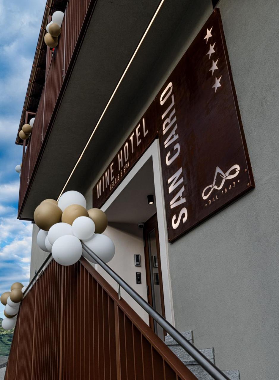 Wine Hotel San Carlo - Relais & Spa - Boutique Hotel Chiuro ภายนอก รูปภาพ